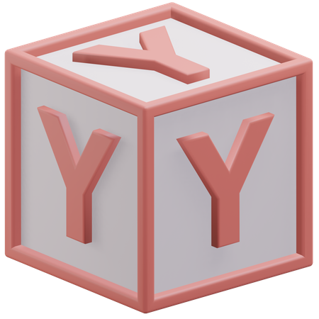 Lettre y cube  3D Icon