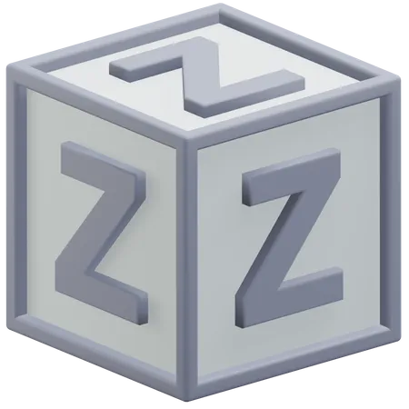 Lettre z cube  3D Icon