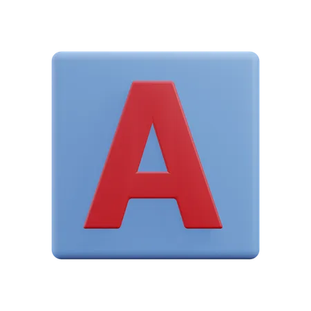 Lettres un  3D Icon