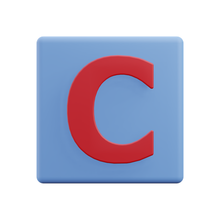 Lettres c  3D Icon