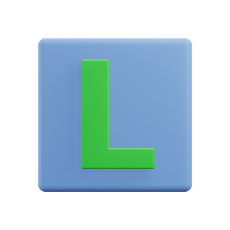 Lettres l  3D Icon