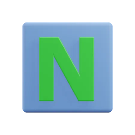 Lettres n  3D Icon