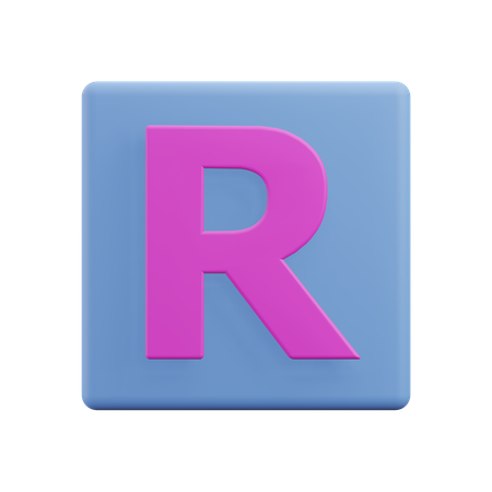 Lettres r  3D Icon