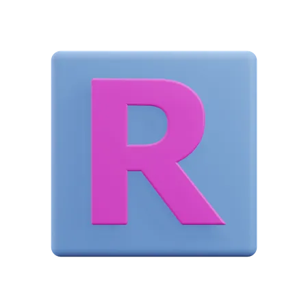 Lettres r  3D Icon