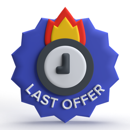 Letztes Angebot  3D Icon