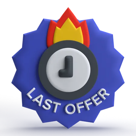 Letztes Angebot  3D Icon