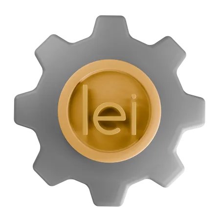 Leu roumain  3D Icon