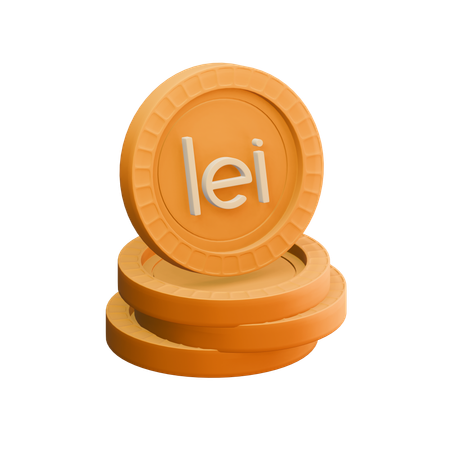 Leu roumain  3D Icon