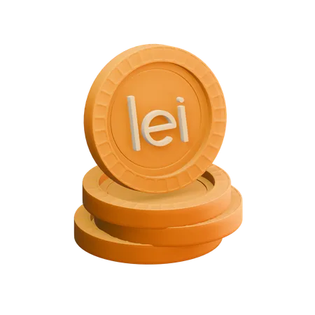 Leu roumain  3D Icon