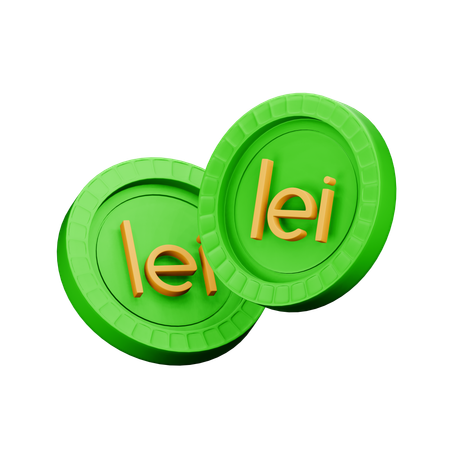 Leu roumain  3D Icon