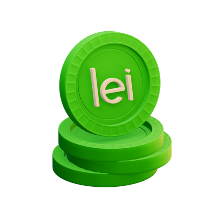 Leu roumain  3D Icon