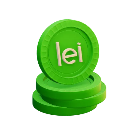 Leu roumain  3D Icon