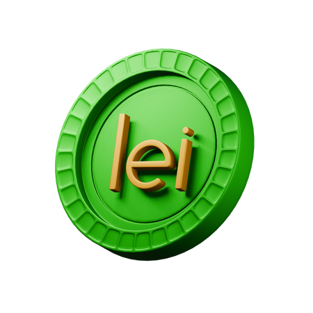 Leu rumano  3D Icon