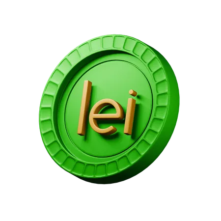 Leu rumano  3D Icon