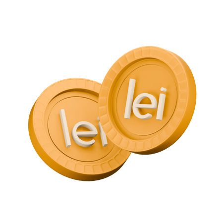 Leu rumano  3D Icon