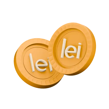 Leu rumano  3D Icon