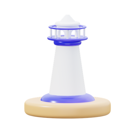 Leuchtturm  3D Icon