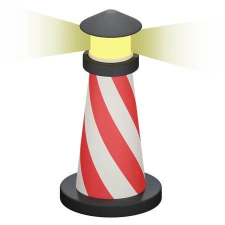Leuchtturm  3D Illustration