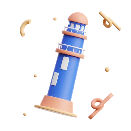 Leuchtturm 3 D Symbol 3D Icon