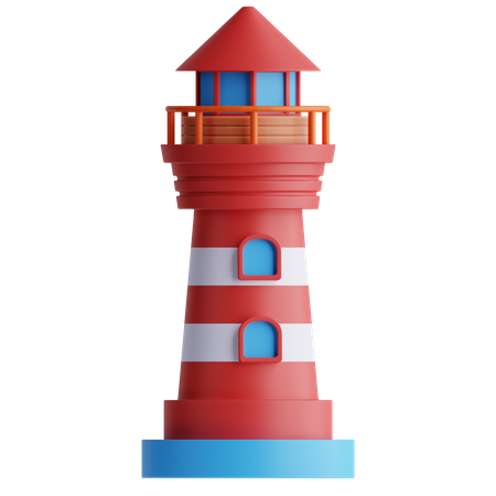 Leuchtturm  3D Icon
