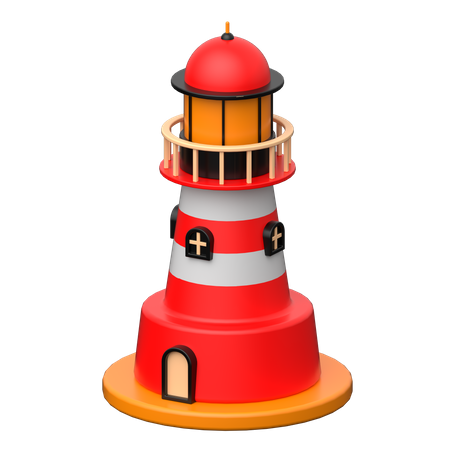 Leuchtturm  3D Icon