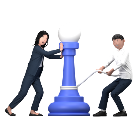 Leute, die Geschäftsstrategien entwickeln  3D Icon
