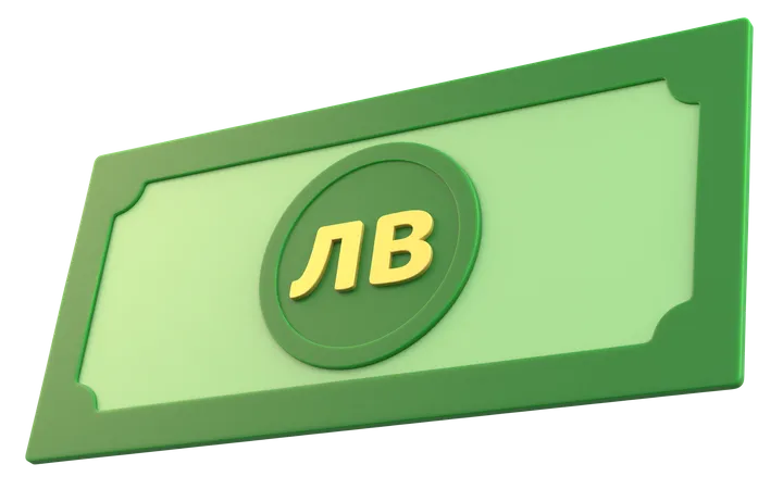 Dinero del lev búlgaro  3D Icon