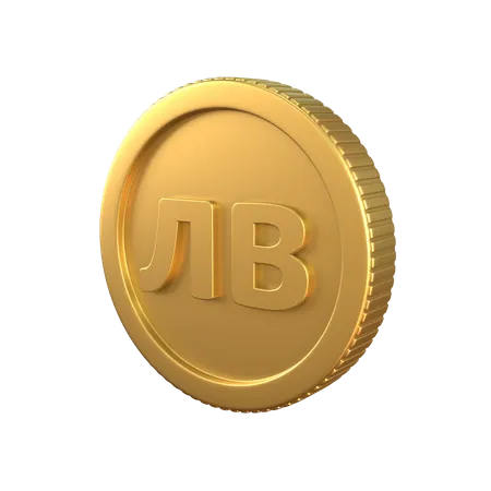 Lev Gold Coin  3D Icon