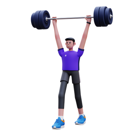 Levantamento de peso  3D Icon