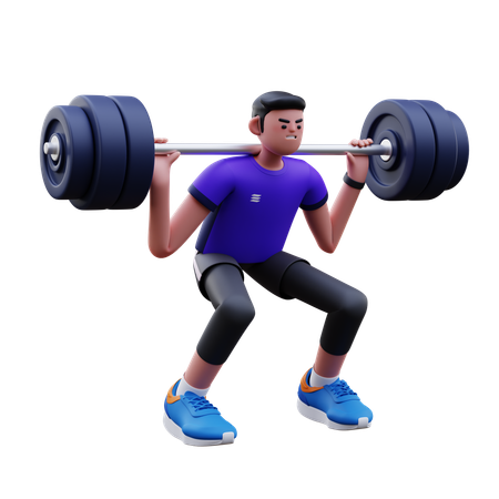 Levantamento de peso  3D Icon