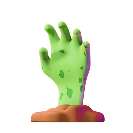 Levantando a mão zumbi  3D Icon