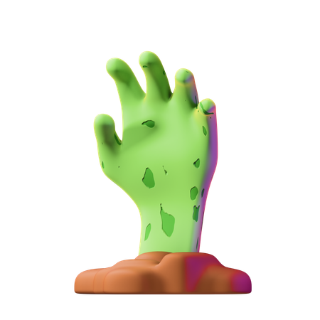 Levantando la mano del zombi  3D Icon