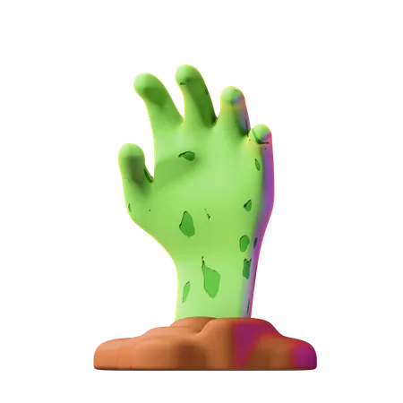 Levantando la mano del zombi  3D Icon