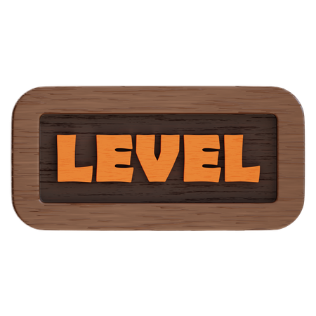 Level Button  3D Icon
