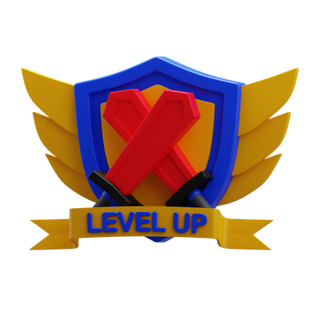 Level Up  3D Icon