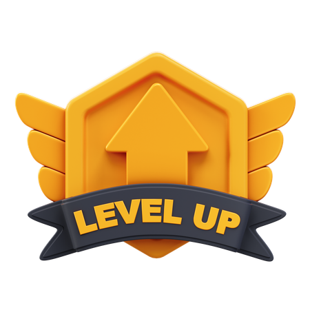 Level Up  3D Icon