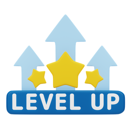 Level Up  3D Icon