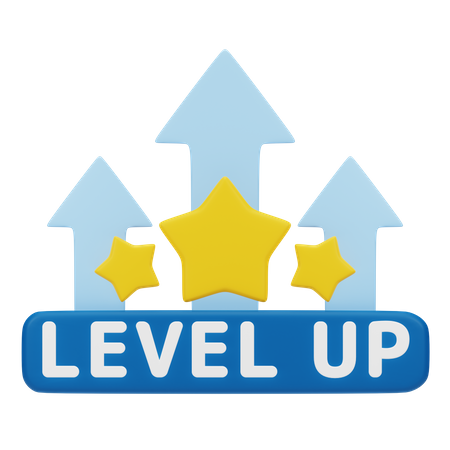 Level Up 3D Icon
