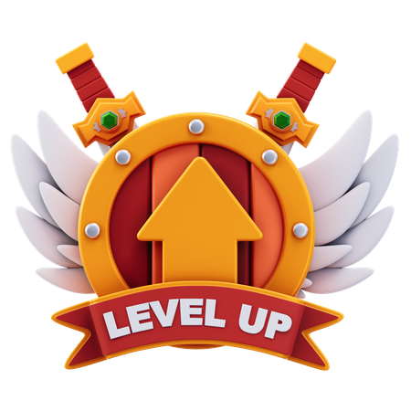 Level Up The Game  3D Icon