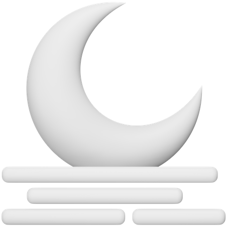 Lever de lune  3D Icon