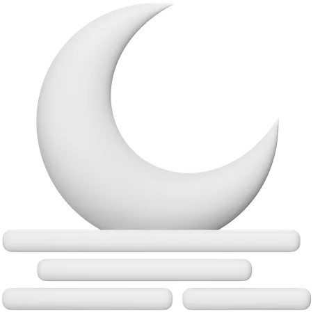 Lever de lune  3D Icon