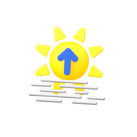 Lever du soleil  3D Icon