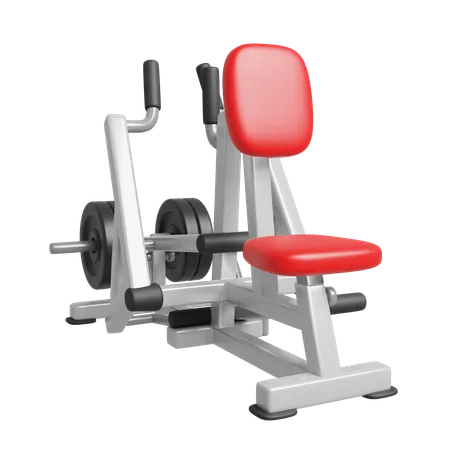 Leverage Seated Row Machine  3D Icon