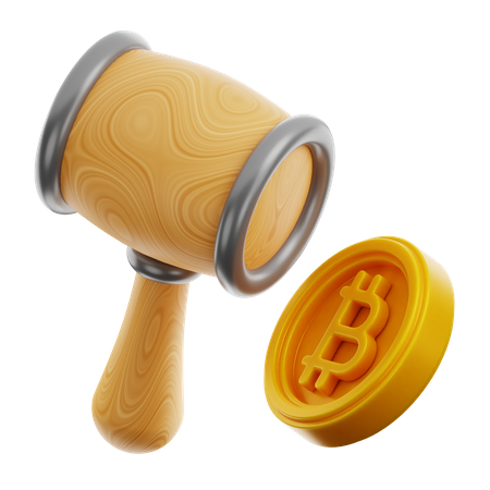 Ley bitcoin  3D Icon