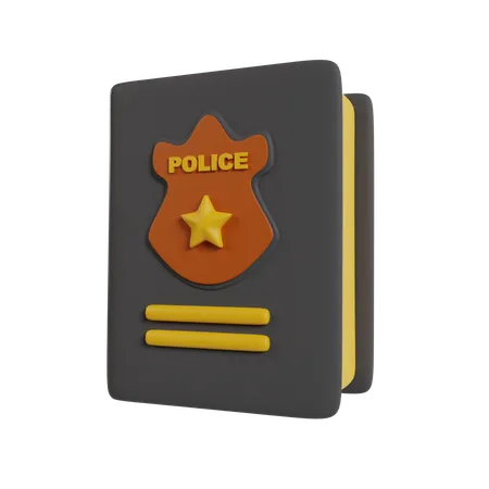 Ley policial  3D Icon