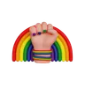 Lgbt Fist And Rainbow