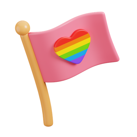 LGBT Flag  3D Icon