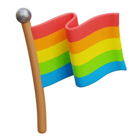 LGBT-Flagge  3D Illustration
