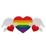 Lgbt Hearts With Wings