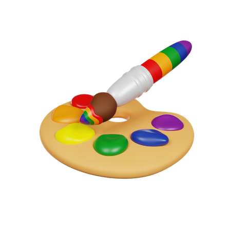 Lgbt Palette  3D Icon